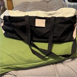 Victoria's Secret Black and White Travel Bag